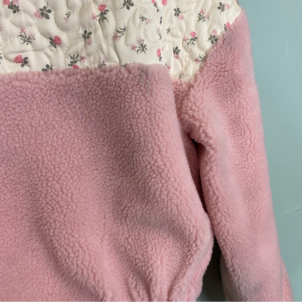 For Love & Lemons Saide Pink Jacket Floral Quilted‎ FLAWED FLAWED Small - Picture 7 of 9